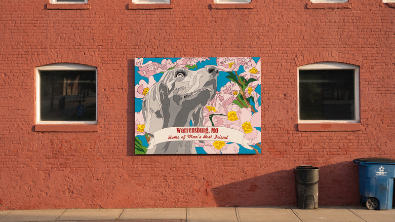 A mural in Downtown Warrensburg, Missouri