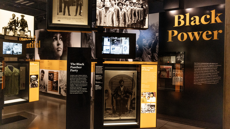 An exhibit on the Black Power movement at the National Museum of African American History and Culture
