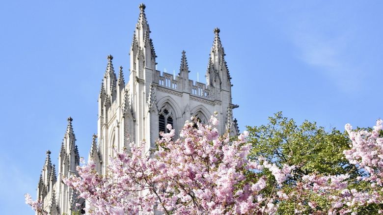 View of the Washington National Cathedral's towers
