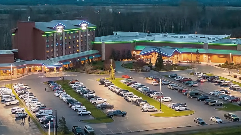 The Silver Reef Casino Resort and parking lot.