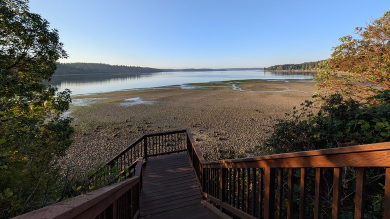 Tide out at the Suquamish Clearwater Casino.