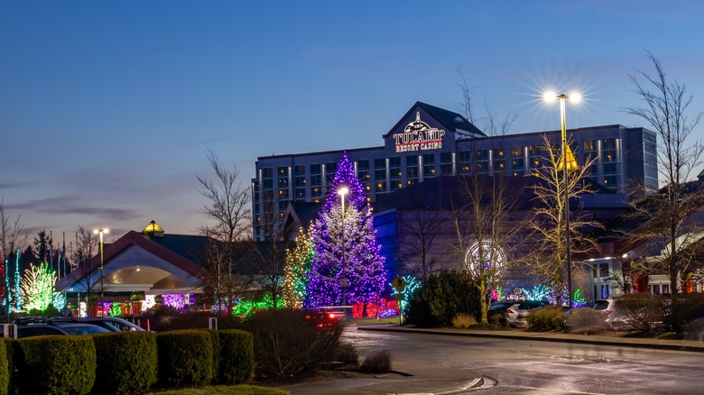 The Tulalip Resort Casino at Christmas.