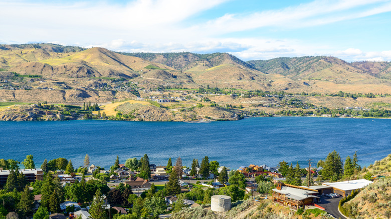 A shot of Lake Chelan from the edge of the town that shares it's name in central Washington State