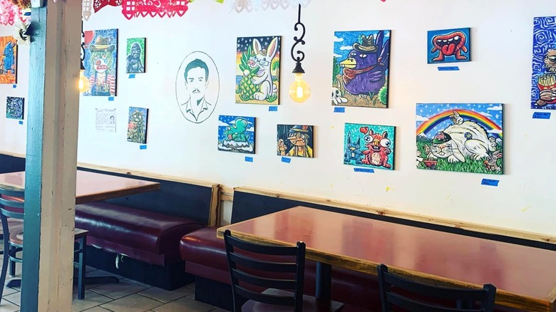 The interior of El Catrin