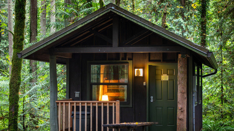 A cabin available for rent in Battle Ground's state park