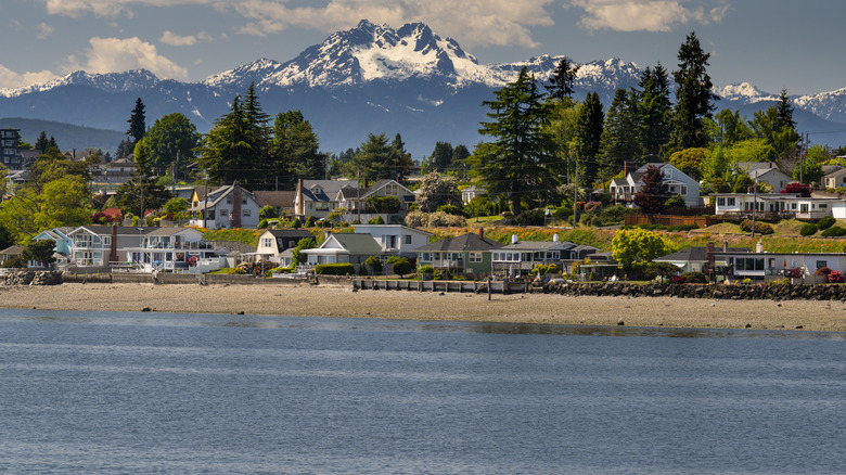 Waterfront view of Bremerton, Washington
