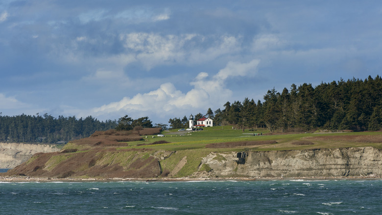 View of Fort Casey State Park from the water