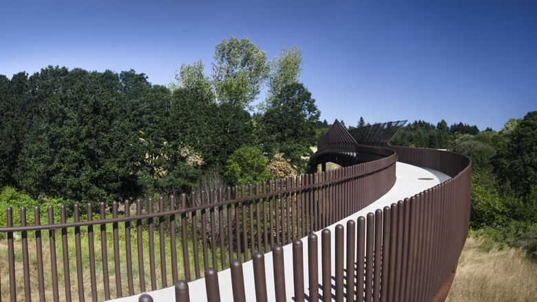 Pedestrian bridge in Ridgefield, Washington