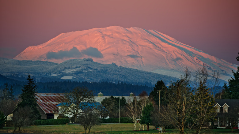 Beautiful mountain view in Ridgefield, Washington
