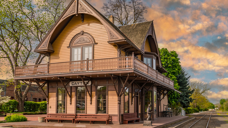 the Dayton Historic Depot in Dayton, Washington