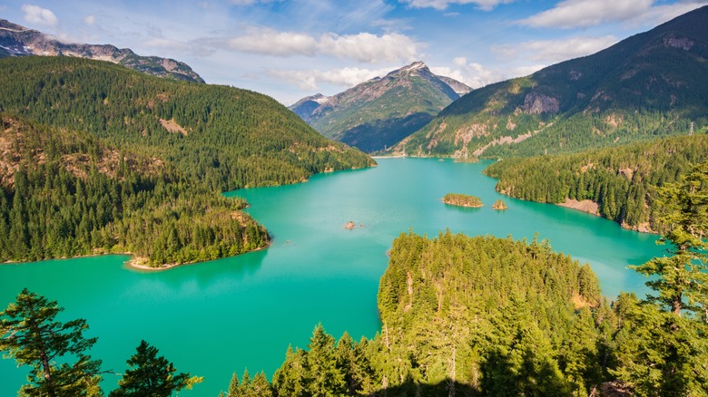 A view of Lake Diablo from the main viewpoint