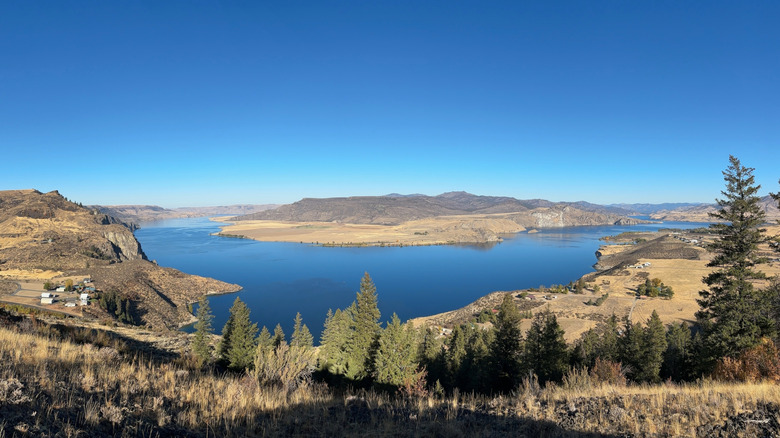 A panaroamic view of Lake Roosevelt in Washington State