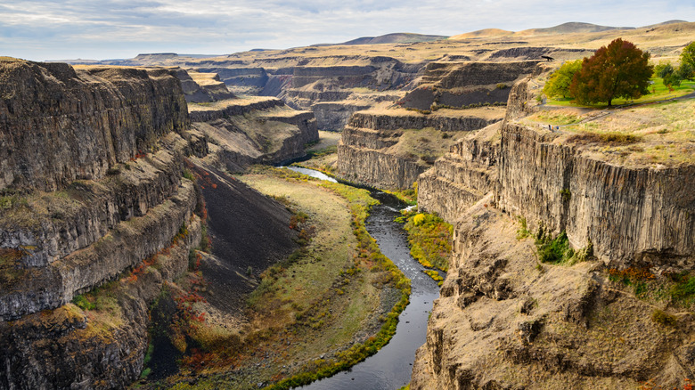 A river running through a rocky gorge near Snake River