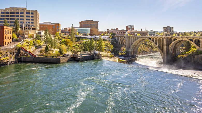A view of downtown Spokane, Washington