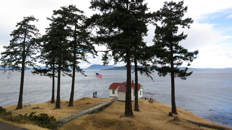 View of the Turn Point Light Station on Stuart Island