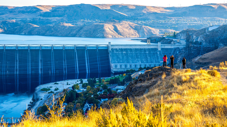 Grand Coulee Dam outside of Steamboat Rock State Park