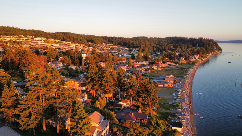Coastal neighborhood on Camano Island