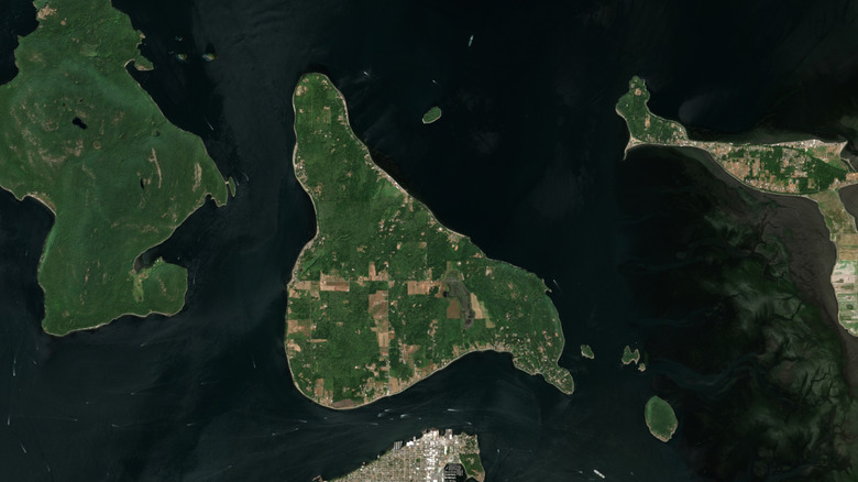 Guemes Island in northern Puget Sound, Washington