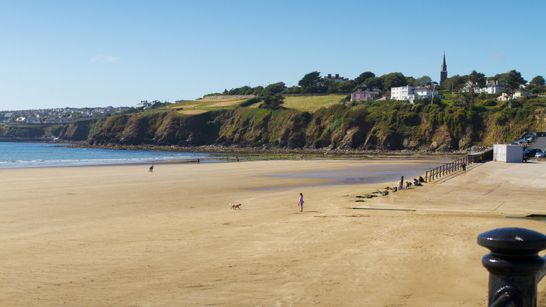 The golden sands at Tramore beach