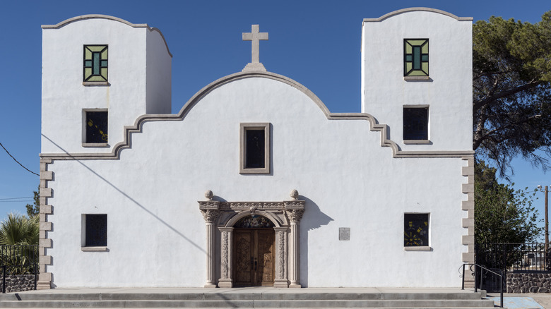 Santa Teresa De Jesus Church in downtown Presidio, Texas