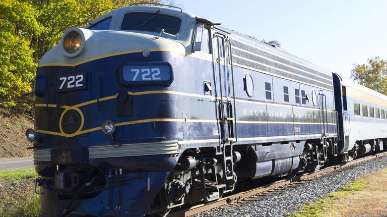 Potomac Eagle train through The Trough Canyon in West Virginia