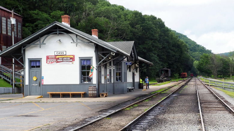 Cass depot at Cass Scenic Railroad State Park, West Virginia