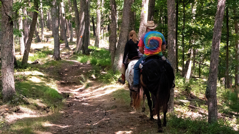 Horseback riding at Lost River State Park, West Virginia