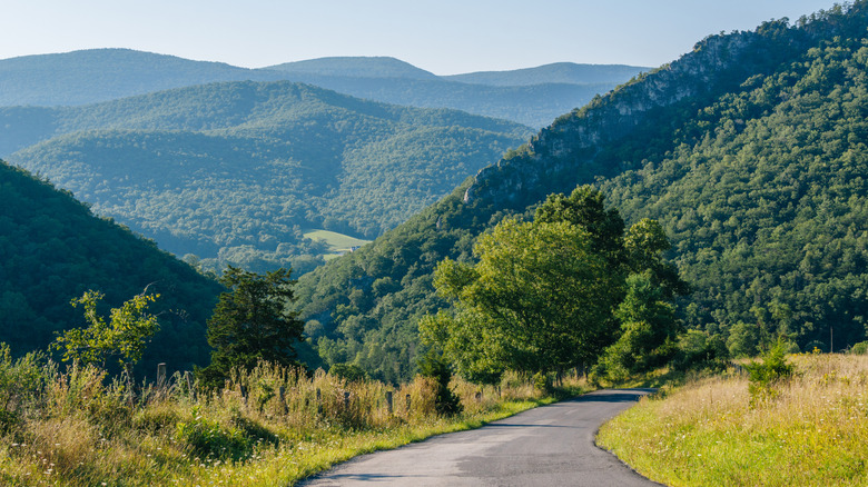 Rural road through the Potomac Highlands