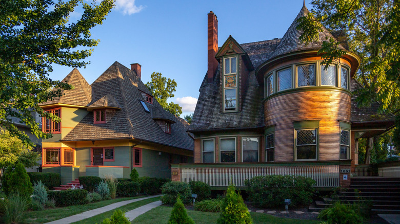 Houses designed by Frank Lloyd Wright in Oak Park, Illinois