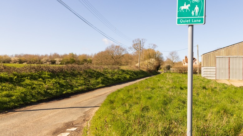 A "quiet lane" in Suffolk county