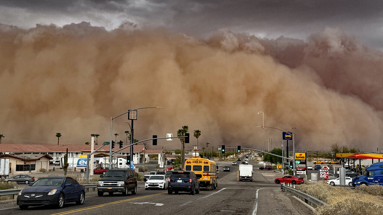 A haboob rolls through Elroy, Arizona