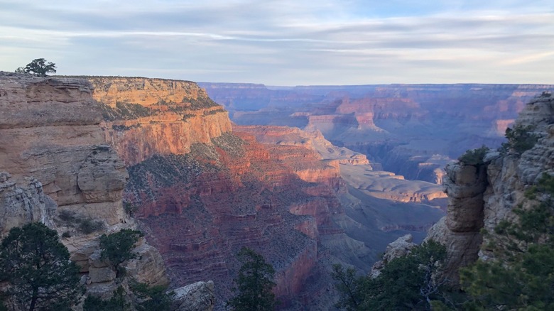 Sunrise over the Grand Canyon from the Tonto Trail