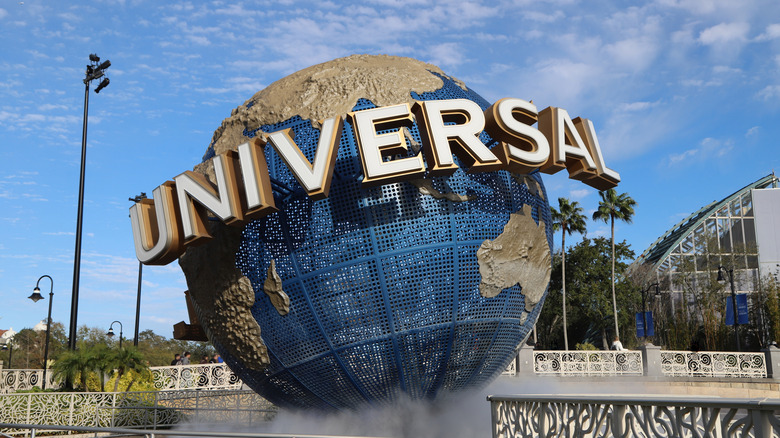 The Universal Studios globe outside the Orlando, Florida, entrance