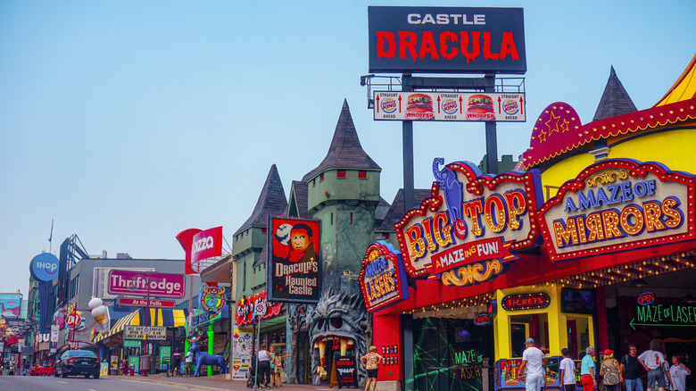 Colorful attractions on Clifton Hill