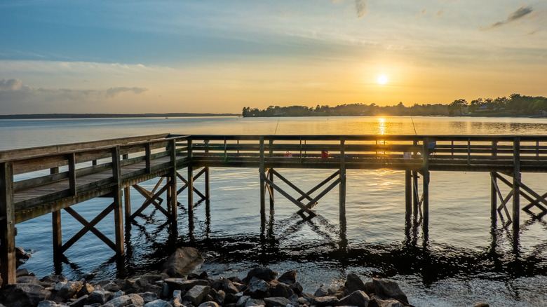 Lake Murray in South Carolina during sunset