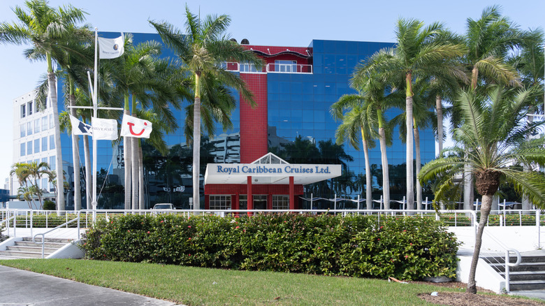 The exterior of Royal Caribbean