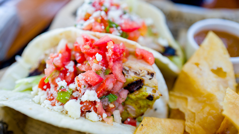 Fish tacos at Maui eatery