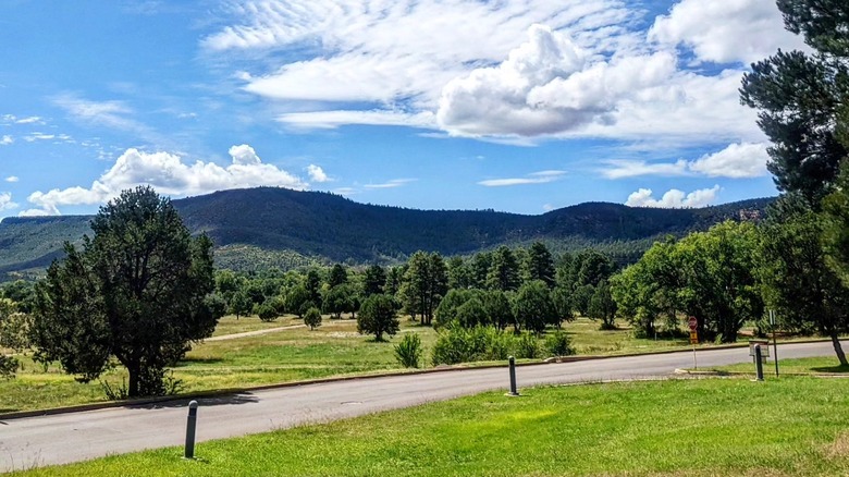 View of mountains around Whiteriver, Arizona