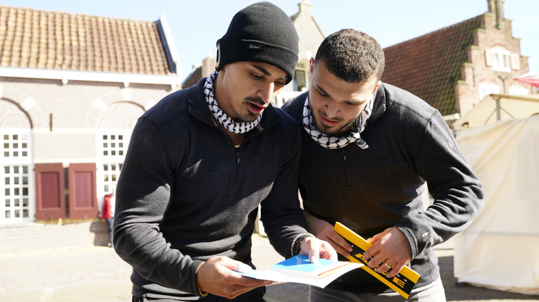 Joseph Abdin and Adam Abdin, one of the teams competing for the $1 million prize in "The Amazing Race," a reality TV series on CBS, in the first episode of Season 38, entitled "Two Worlds Colliding"