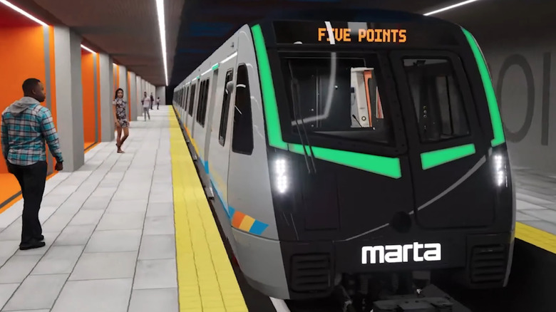 A new MARTA train, Atlanta