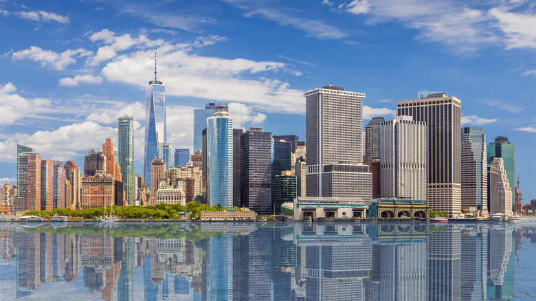 New York City skyline of Manhattan