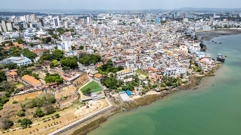 Mombasa, Kenya, from the air