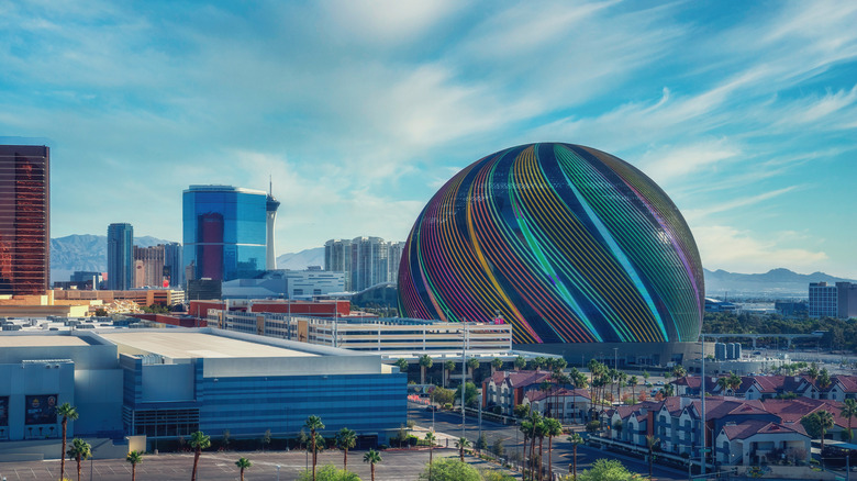 A view of the Sphere in Las Vegas
