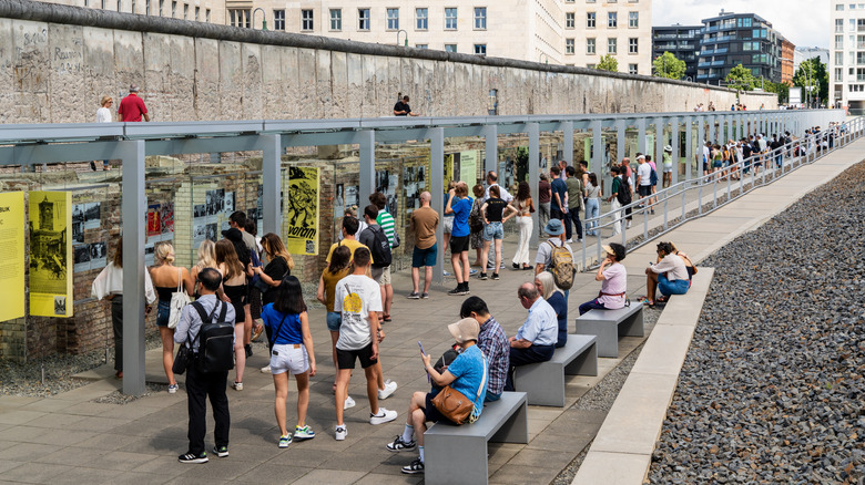 View of the open-air section of the Topography of Terror.