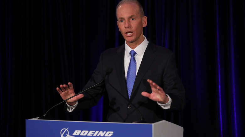 Former CEO talks to press