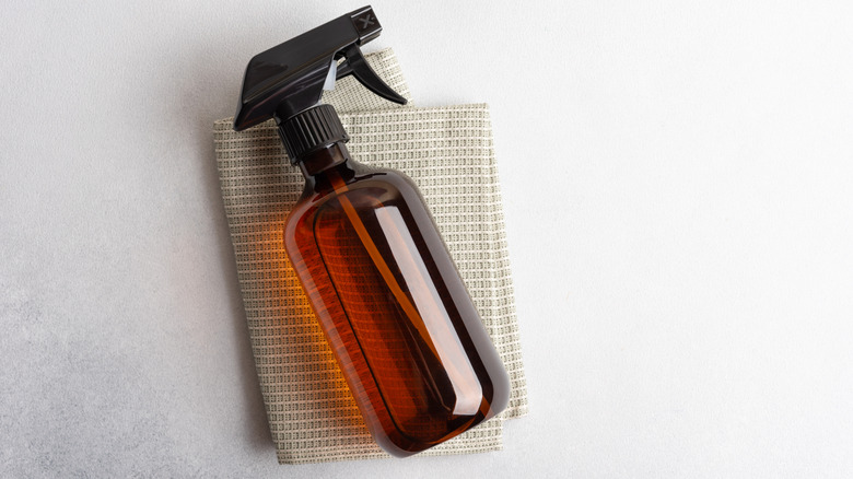 A pesticide spray bottle