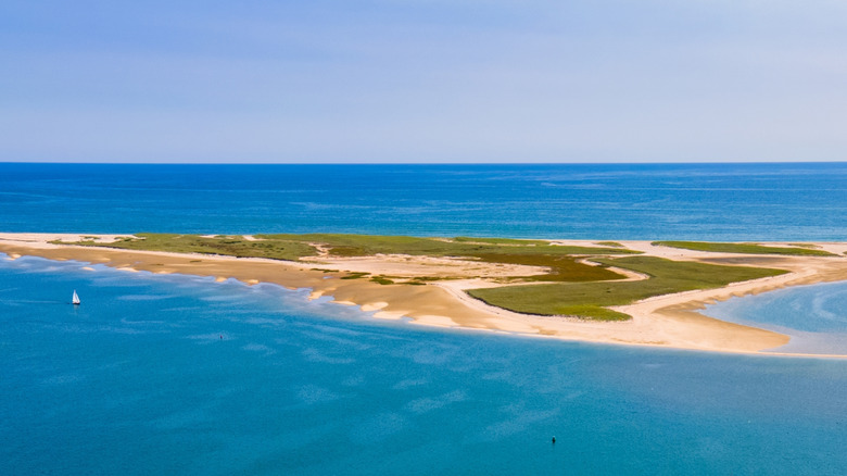 Barrier island off Cape Cod