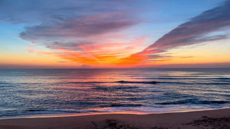sunset over Ormond Beach