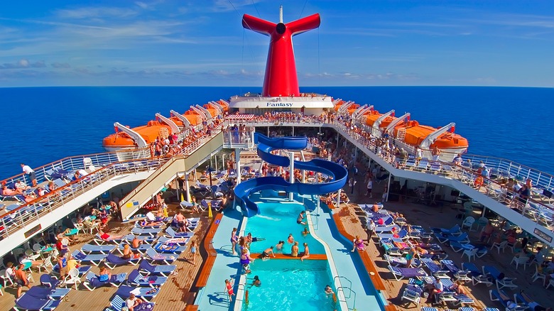 Pool on a cruise ship