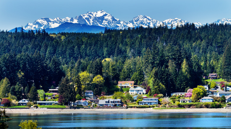 The shore of Poulsbo in Washington State